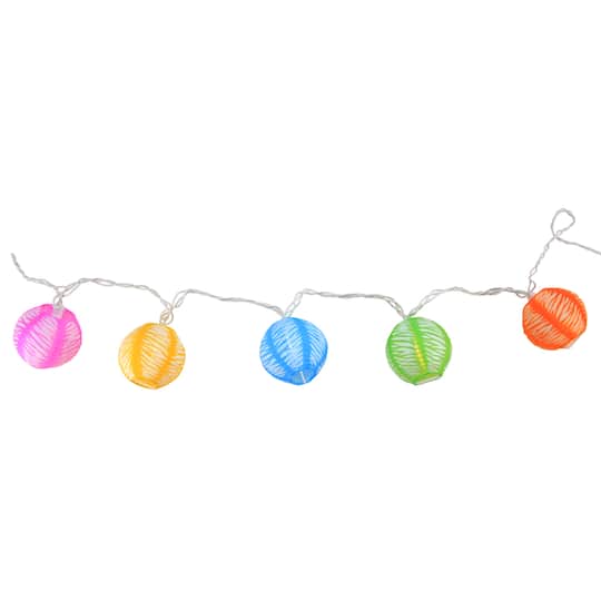 10ct. Multicolor Chinese Lantern Garden & Patio String Lights